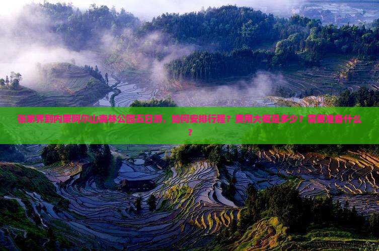 张家界到内蒙阿尔山森林公园五日游，如何安排行程？费用大概是多少？需要准备什么？