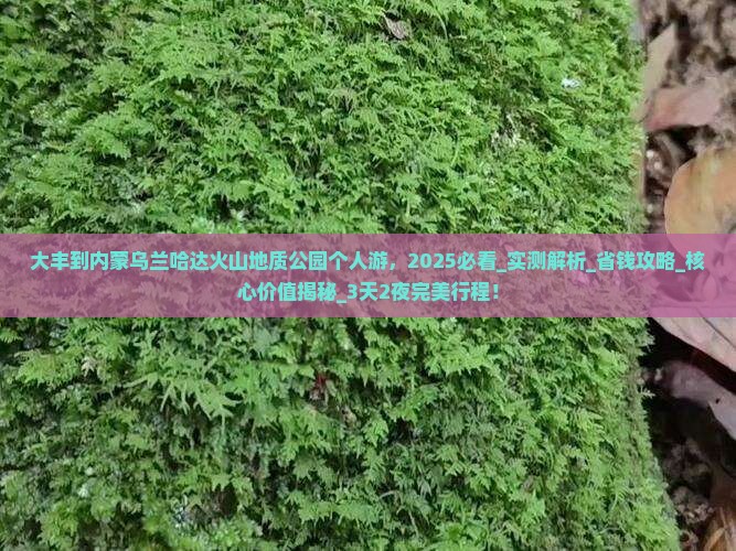 大丰到内蒙乌兰哈达火山地质公园个人游