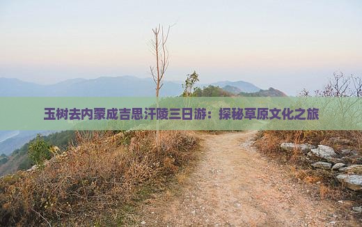 玉树去内蒙成吉思汗陵三日游