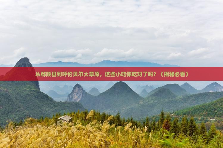 鄢陵县去内蒙呼伦贝尔大草原旅游小吃