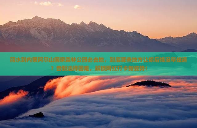 丽水到内蒙阿尔山国家森林公园必去地