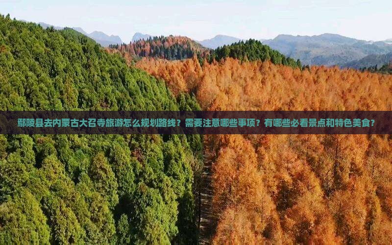 鄢陵县去内蒙大召寺旅游