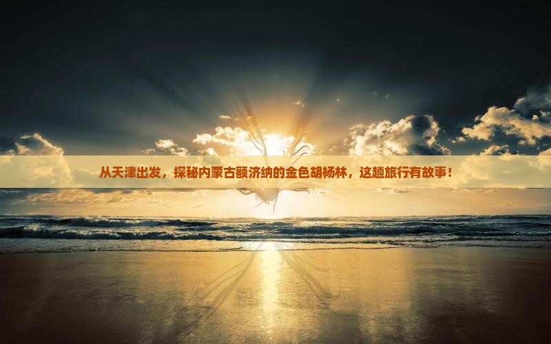 从天津出发，探秘内蒙古额济纳的金色胡杨林，这趟旅行有故事！
