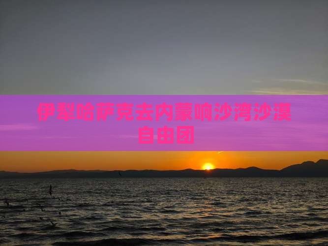 伊犁哈萨克去内蒙响沙湾沙漠自由团