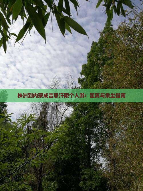 株洲到内蒙成吉思汗陵个人游：距离与乘坐指南