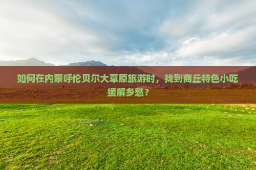商丘到内蒙呼伦贝尔大草原旅游小吃