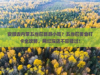 安顺去内蒙五当召旅游小吃