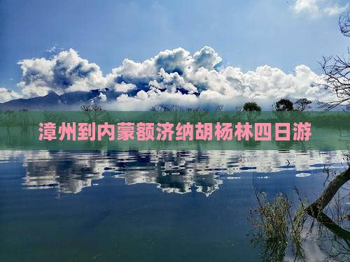 漳州到内蒙额济纳胡杨林四日游