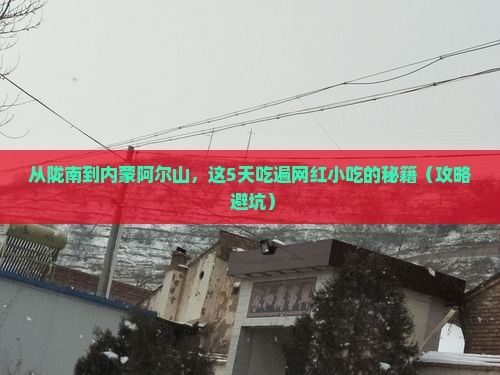 陇南去内蒙阿尔山国家森林公园旅游小吃