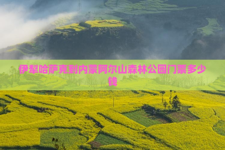 伊犁哈萨克到内蒙阿尔山国家森林公园门票