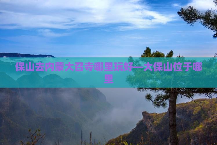 保山去内蒙大召寺哪里玩