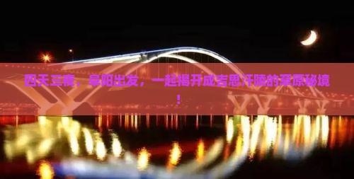 阜阳去内蒙成吉思汗陵四日游