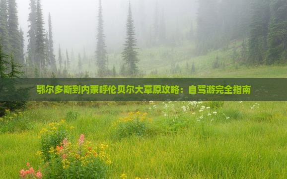 鄂尔多斯到内蒙呼伦贝尔大草原攻略