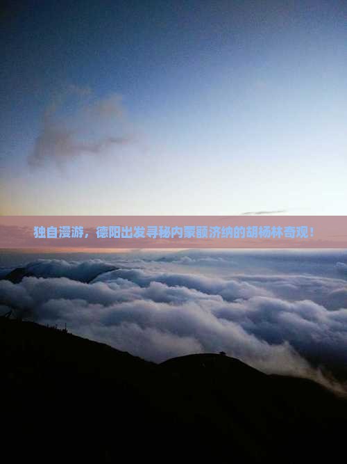 德阳到内蒙额济纳胡杨林个人游