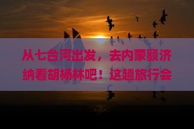 七台河到内蒙额济纳胡杨林六日游