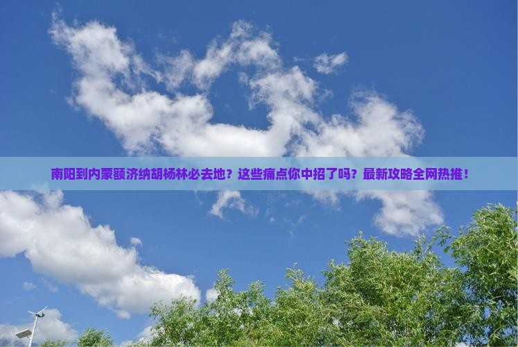 南阳到内蒙额济纳胡杨林必去地
