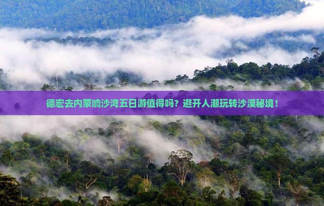 德宏去内蒙响沙湾五日游