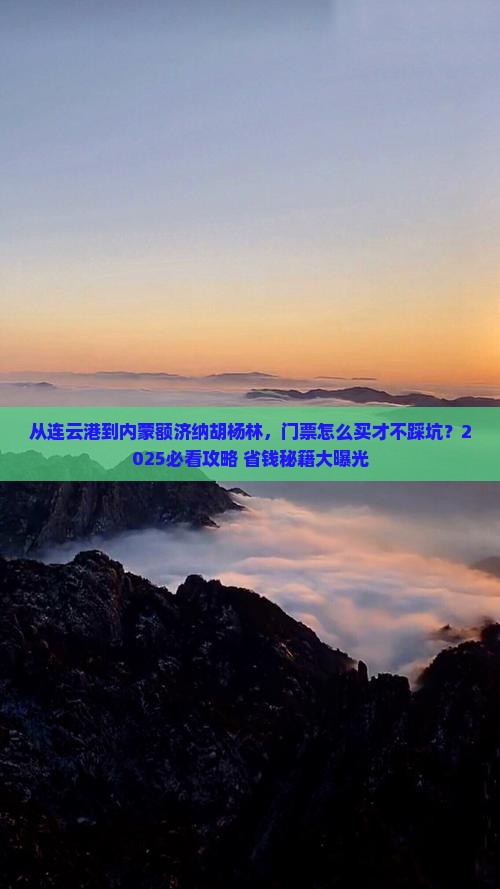 连云港到内蒙额济纳胡杨林门票