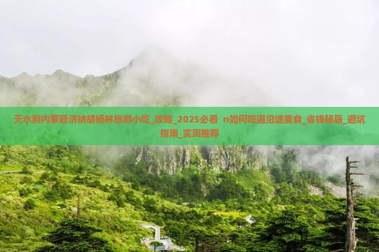天水到内蒙额济纳胡杨林旅游小吃