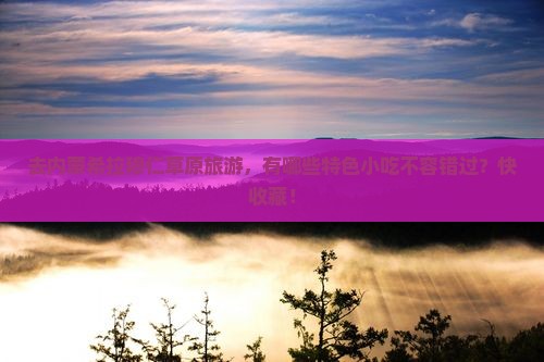 河源去内蒙希拉穆仁草原旅游小吃