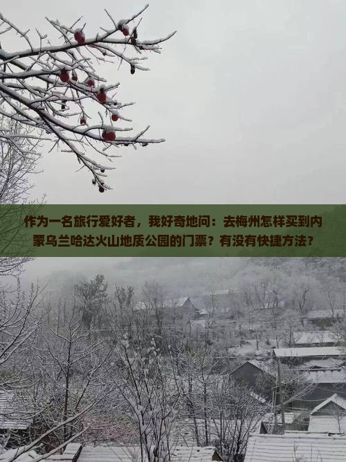 梅州到内蒙乌兰哈达火山地质公园门票