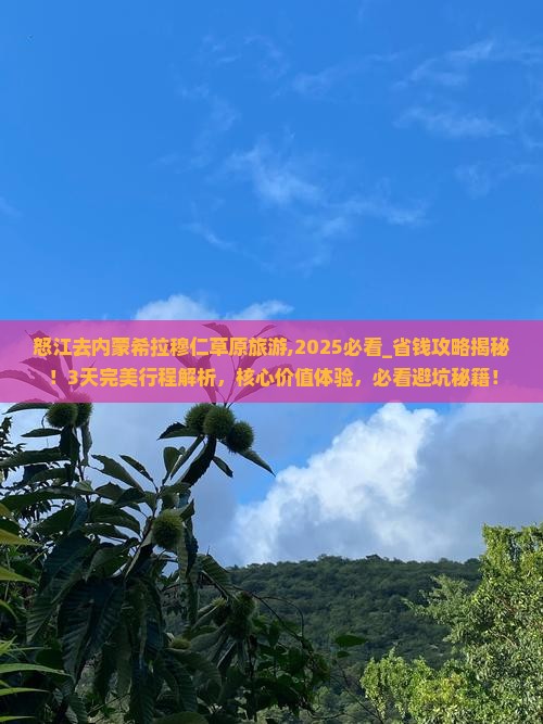 怒江去内蒙希拉穆仁草原旅游