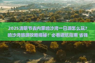 清明节去内蒙响沙湾一日游