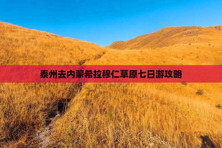 泰州去内蒙希拉穆仁草原七日游