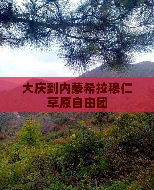大庆到内蒙希拉穆仁草原自由团