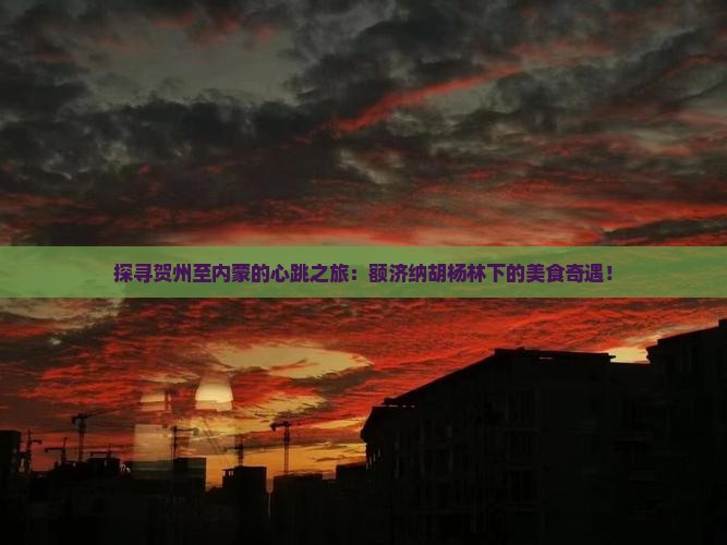 贺州到内蒙额济纳胡杨林旅游小吃
