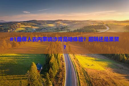 盘锦去内蒙响沙湾景点