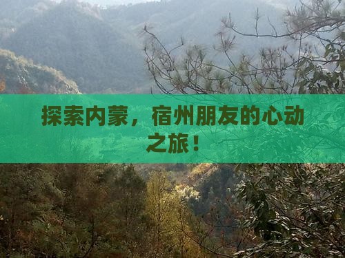 宿州去内蒙景点
