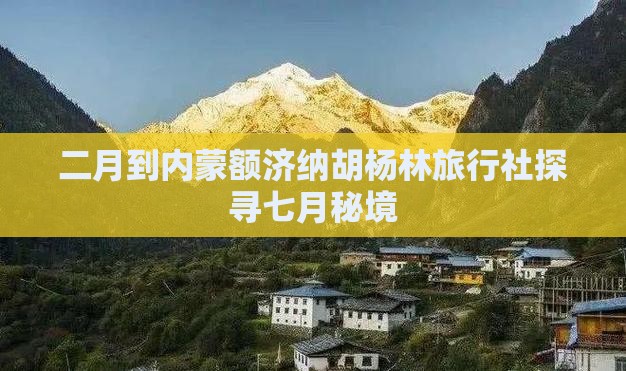 二月到内蒙额济纳胡杨林旅行社