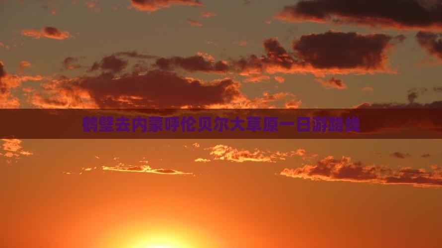鹤壁去内蒙呼伦贝尔大草原一日游 鹤壁去内蒙呼伦贝尔大草原一日游