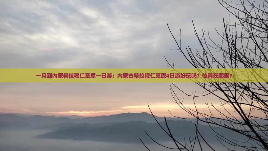 一月到内蒙希拉穆仁草原一日游