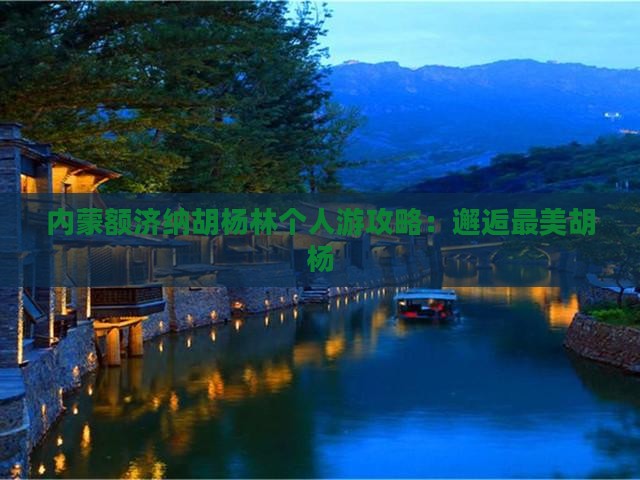 日照去内蒙额济纳胡杨林个人游