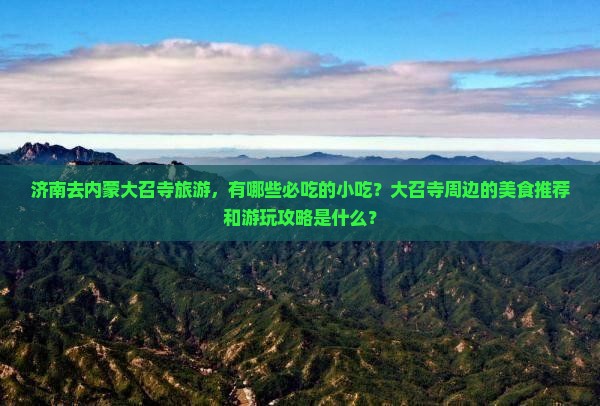 济南去内蒙大召寺旅游小吃