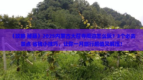 一月去内蒙大召寺哪里玩