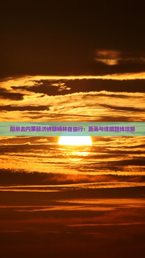 阳泉去内蒙额济纳胡杨林自由行：距离与详细路线攻略