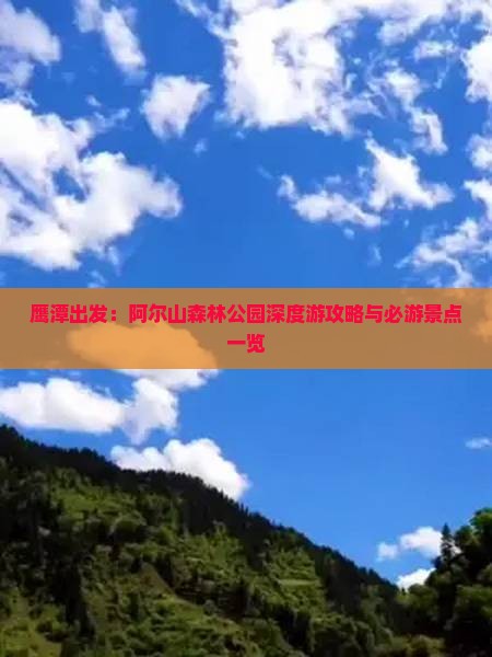 鹰潭出发：阿尔山森林公园深度游攻略与必游景点一览