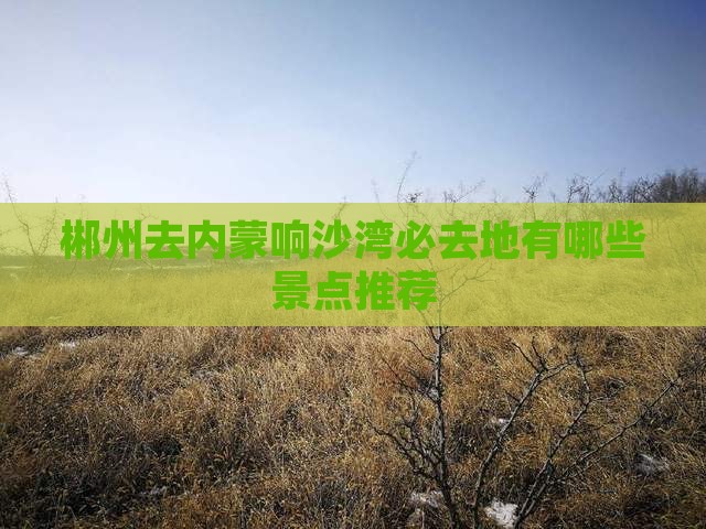 郴州去内蒙响沙湾必去地有哪些景点推荐