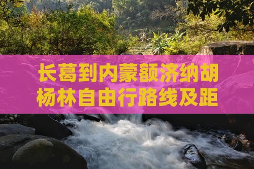 长葛到内蒙额济纳胡杨林自由行