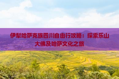 伊犁哈萨克族四川自由行攻略：探索乐山大佛及哈萨文化之旅
