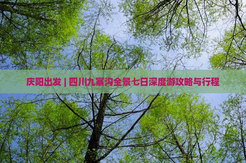 庆阳出发 | 四川九寨沟全景七日深度游攻略与行程