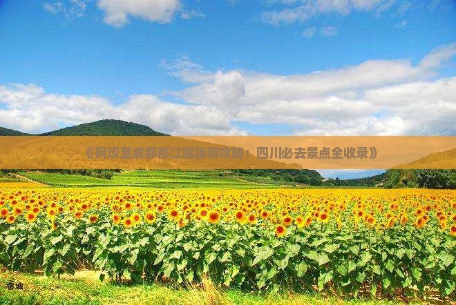 《阿坝至成都都江堰旅游攻略：四川必去景点全收录》