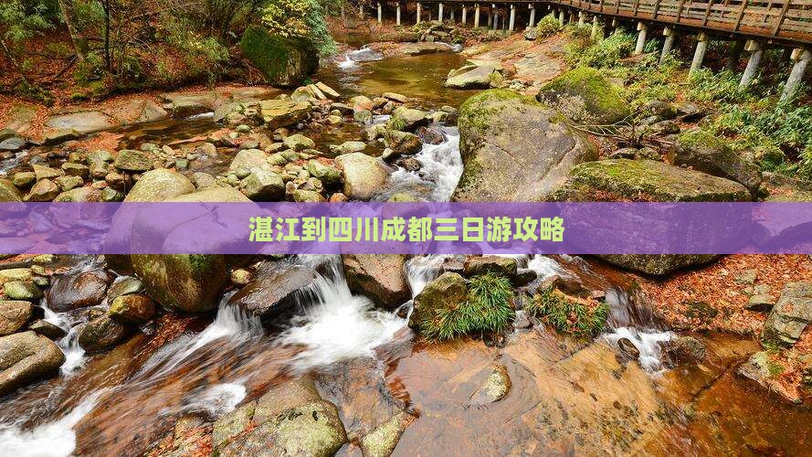 湛江到四川成都三日游攻略