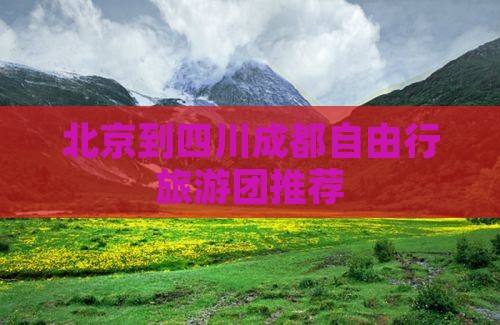 北京到四川成都自由行旅游团推荐