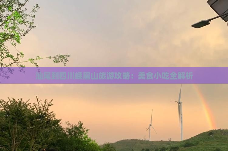 汕尾到四川峨眉山旅游攻略：美食小吃全解析