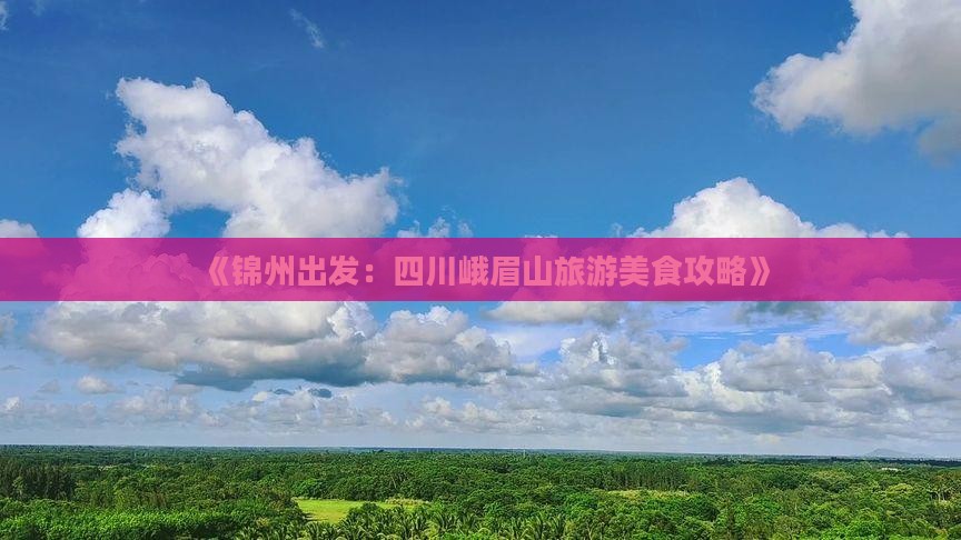 《锦州出发：四川峨眉山旅游美食攻略》