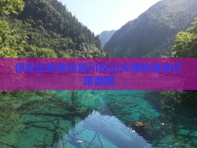 保定出发前往四川乐山大佛的自由行旅游团